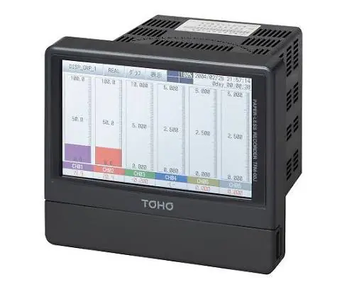 TOHO Máy ghi dữ liệu nhiệt độ bằng điện tử 6 kênh TRM-00J