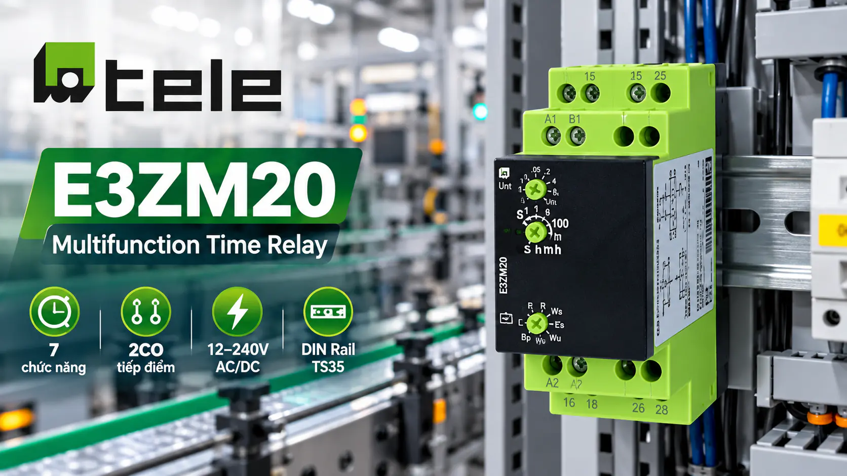 Rơ Le Thời Gian TELE E3ZM20 